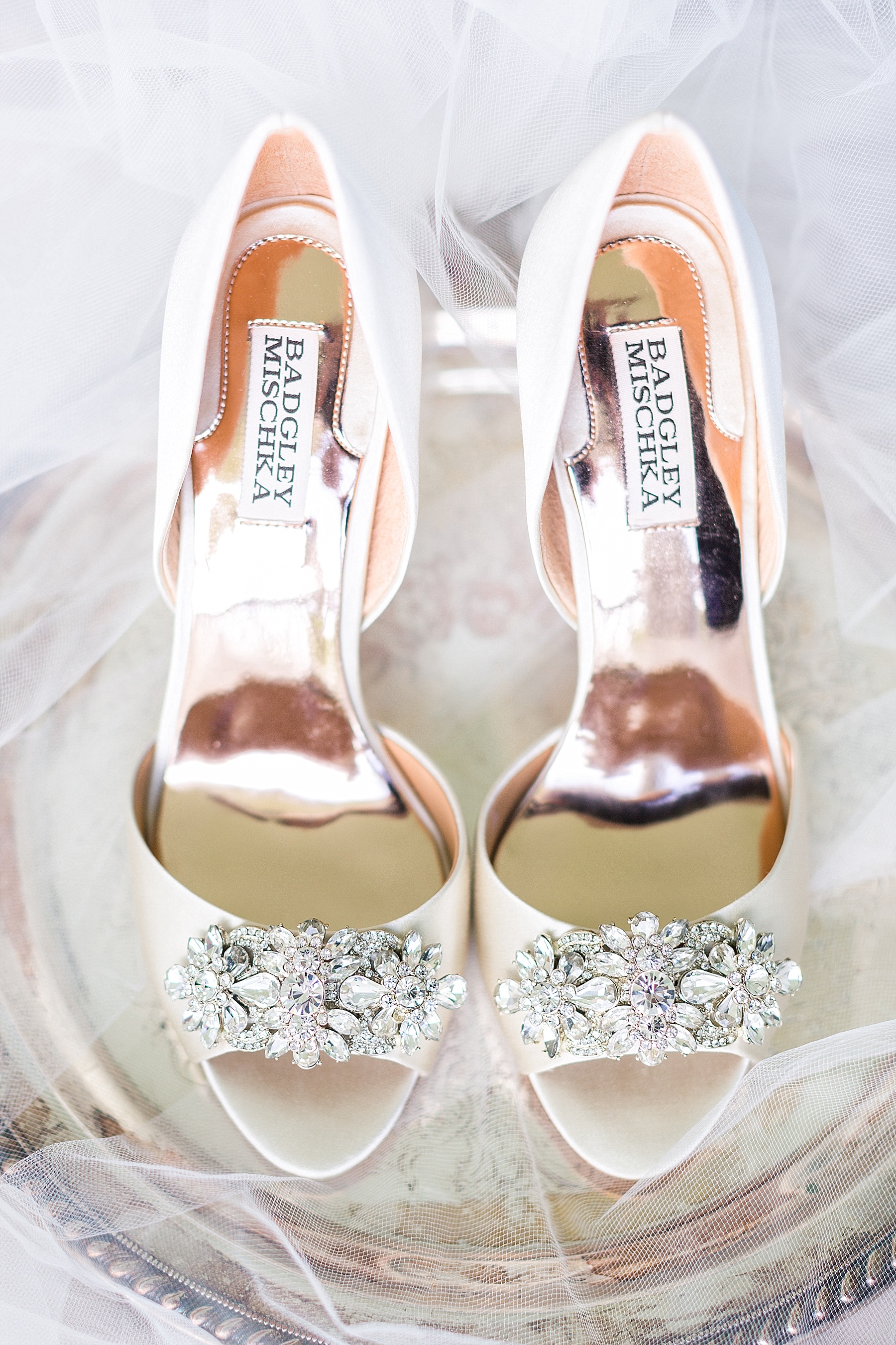 blush shoes for the bride photographed by Alexandra Mandato Photography