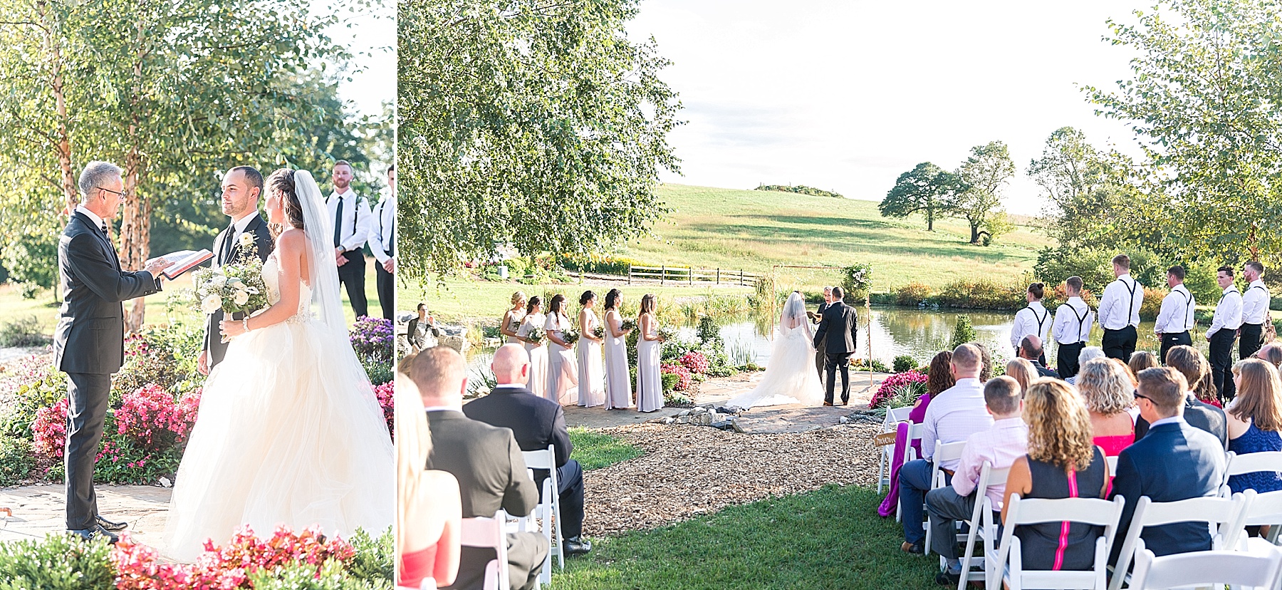 outdoor wedding ceremony photographed by Alexandra Mandato Photography