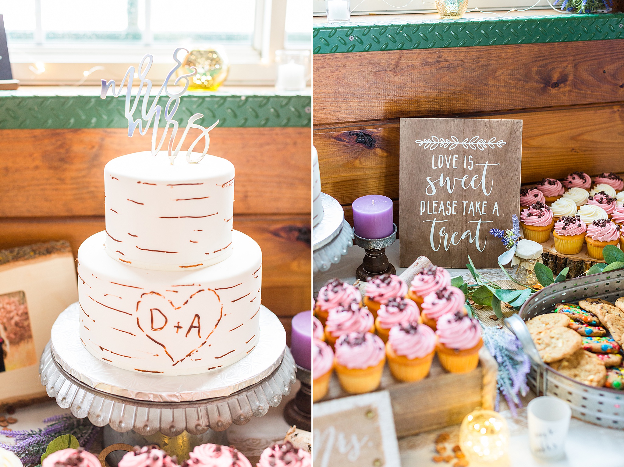 wedding cake and desserts photographed by Alexandra Mandato Photography