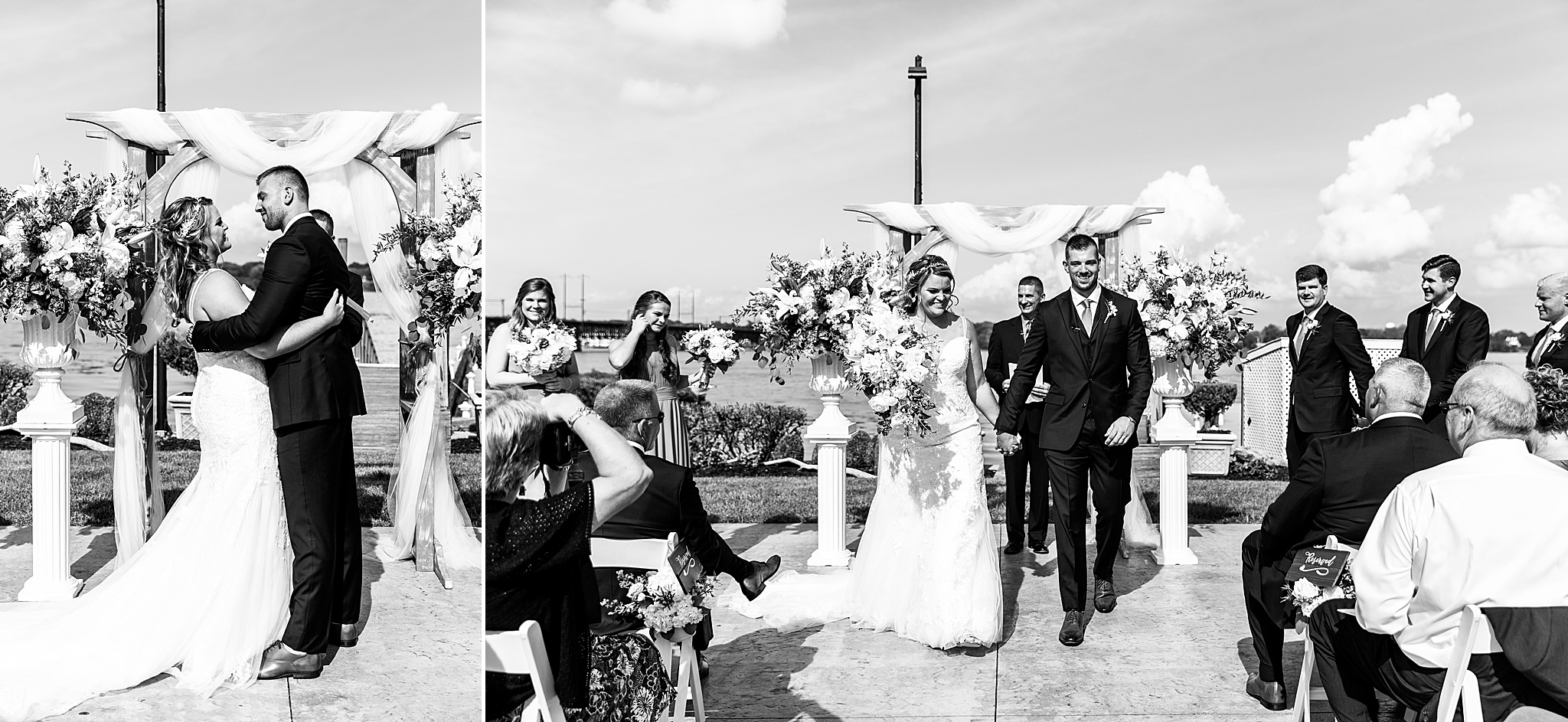wedding ceremony photographed by Alexandra Mandato Photography in maryland