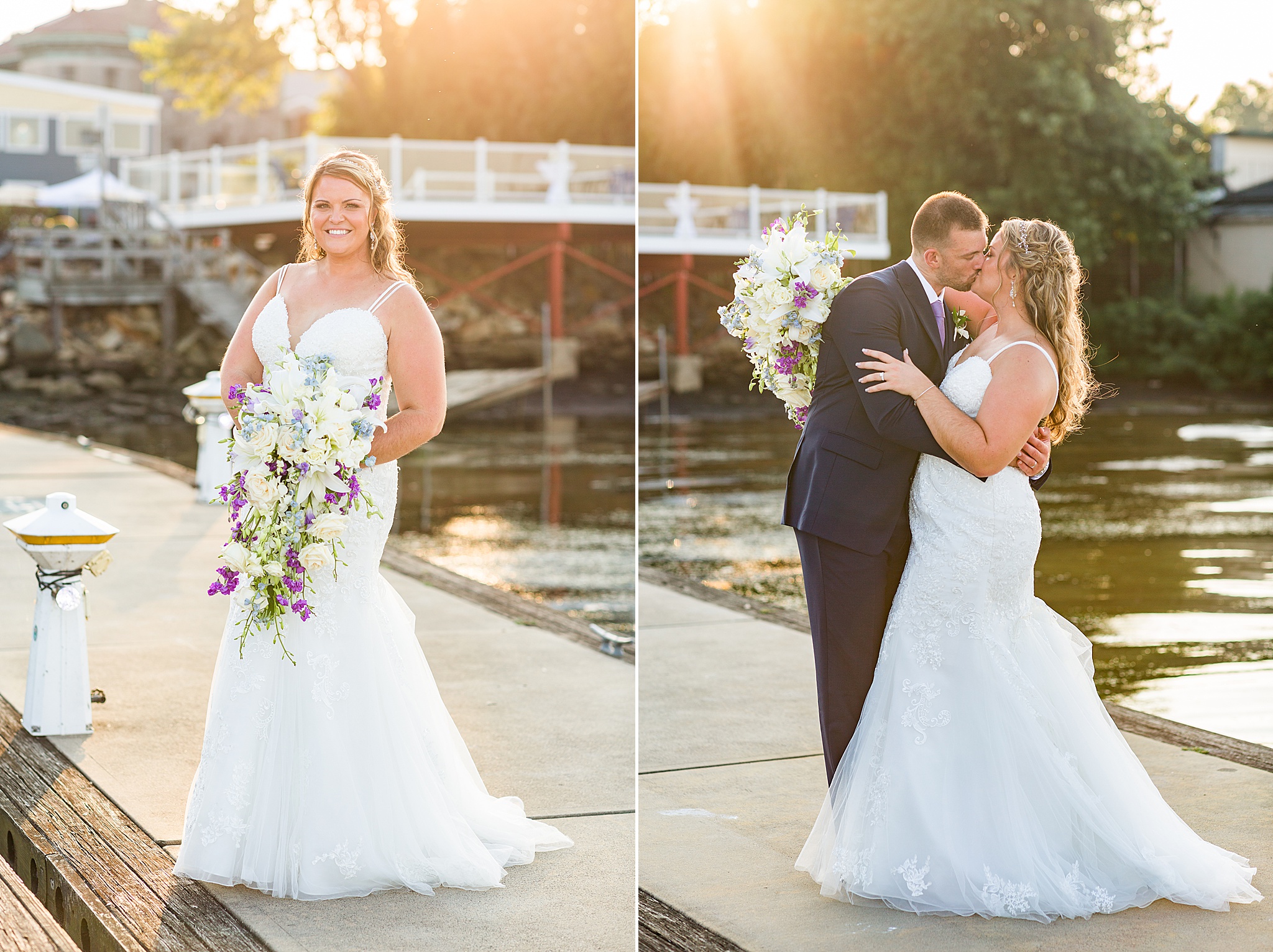 Maryland waterfront wedding portraits with Alexandra Mandato Photography