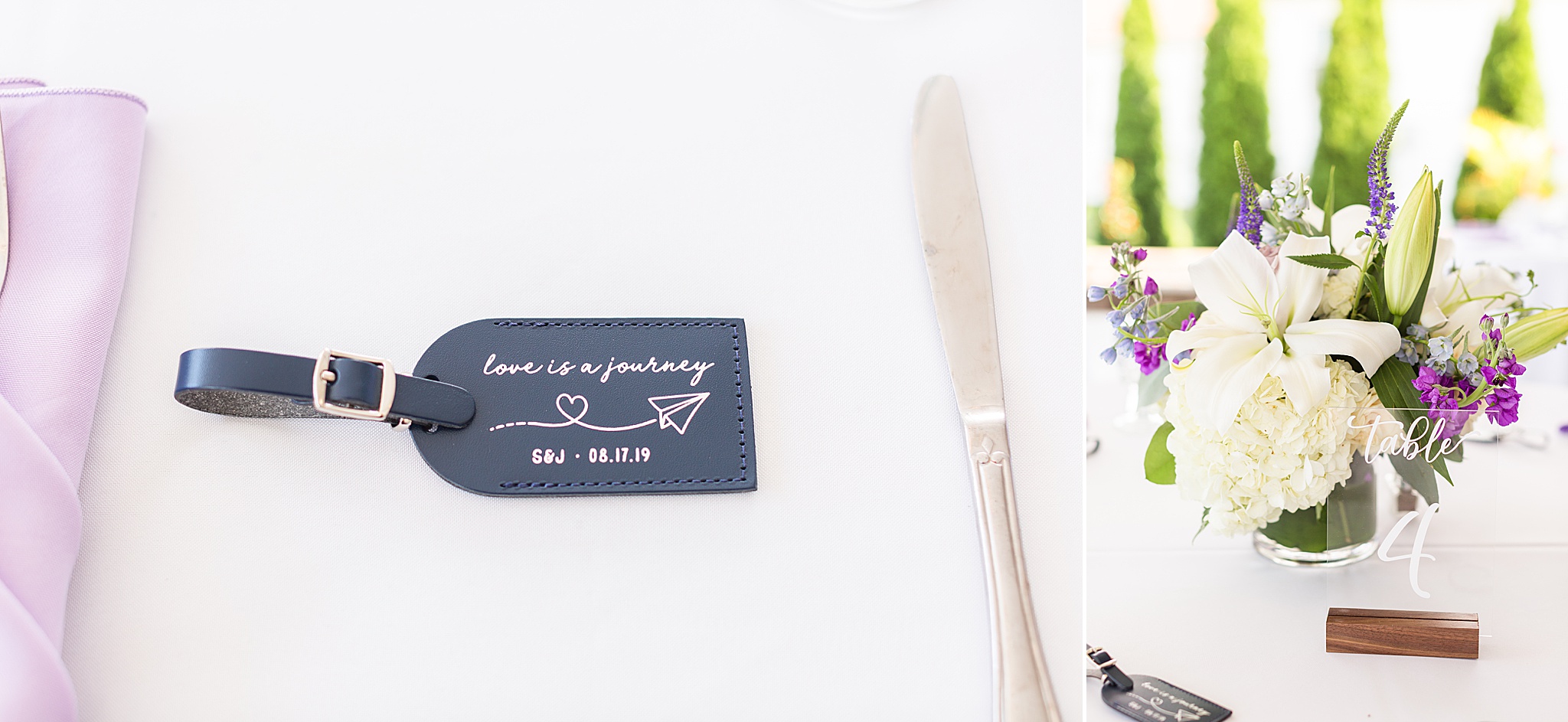 travel tag details photographed by Alexandra Mandato Photography