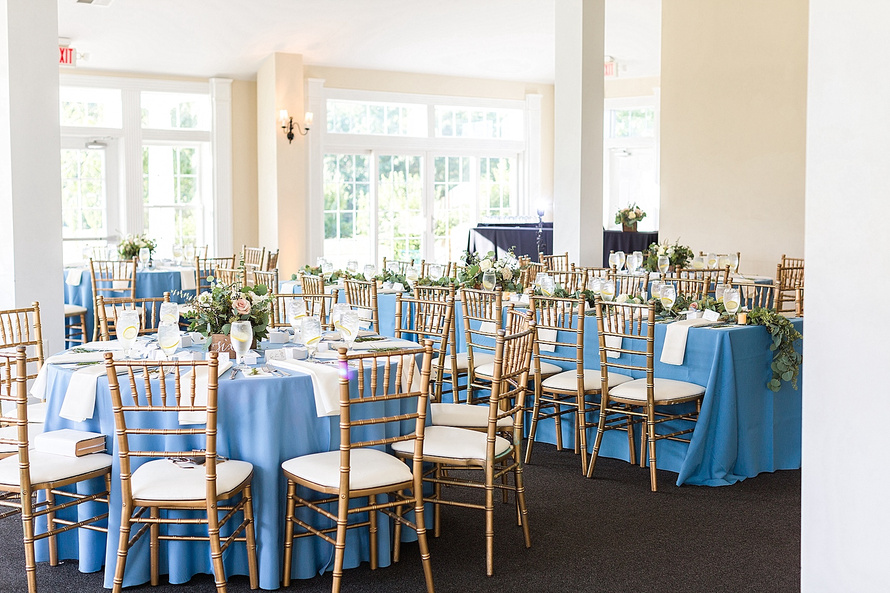 reception details for summer wedding with Alexandra Mandato Photography