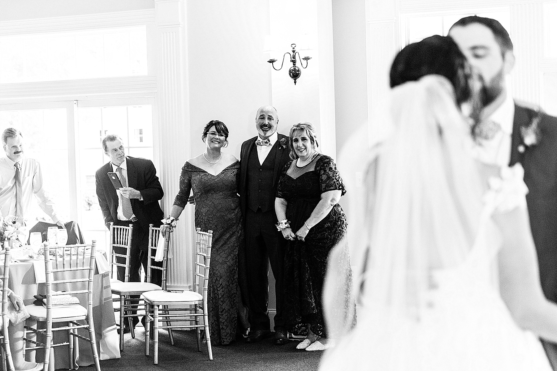 first dance at Springfield Manor wedding reception photographed by Alexandra Mandato Photography