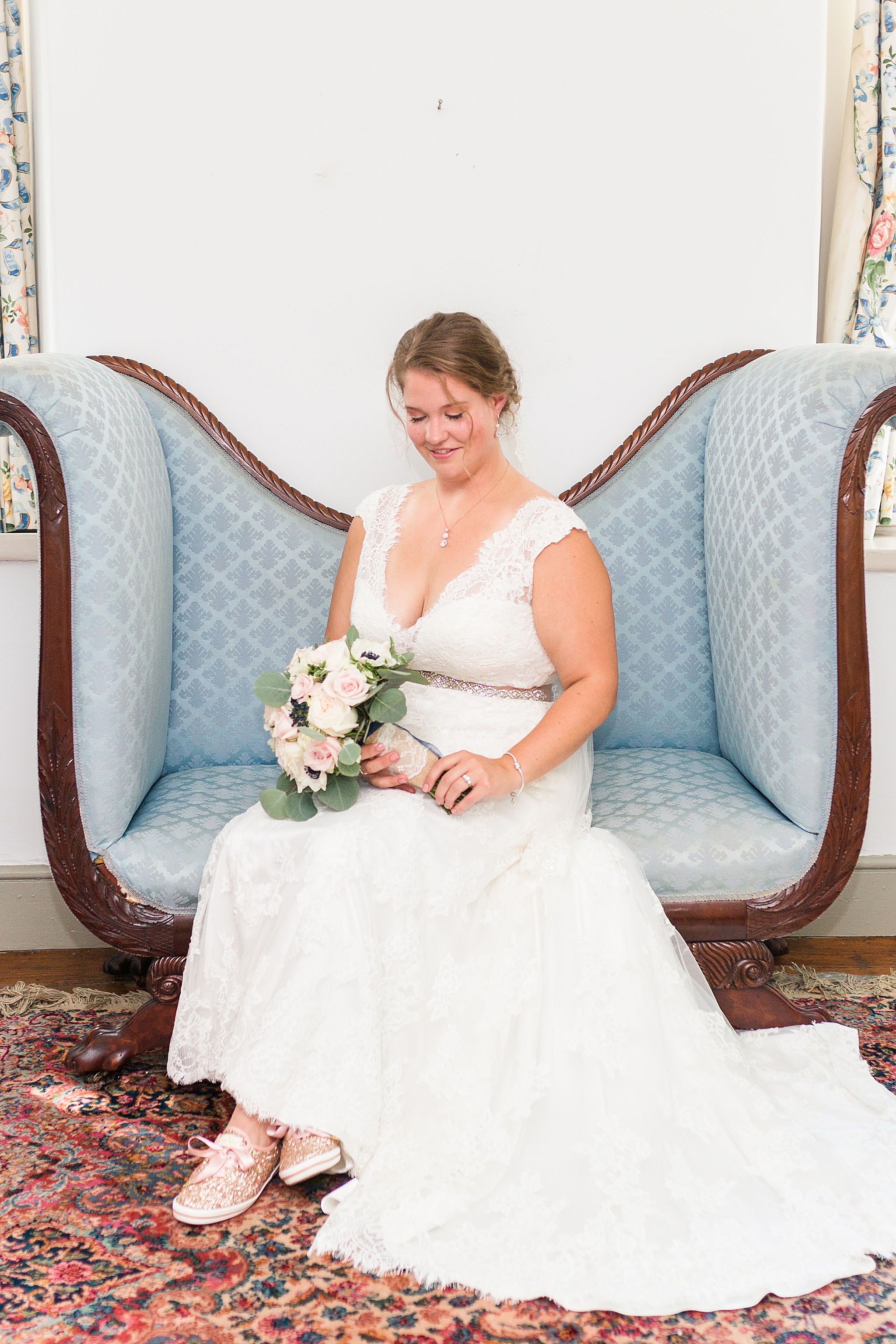 bridal portrait at Waverly Mansion photographed by Alexandra Mandato Photography