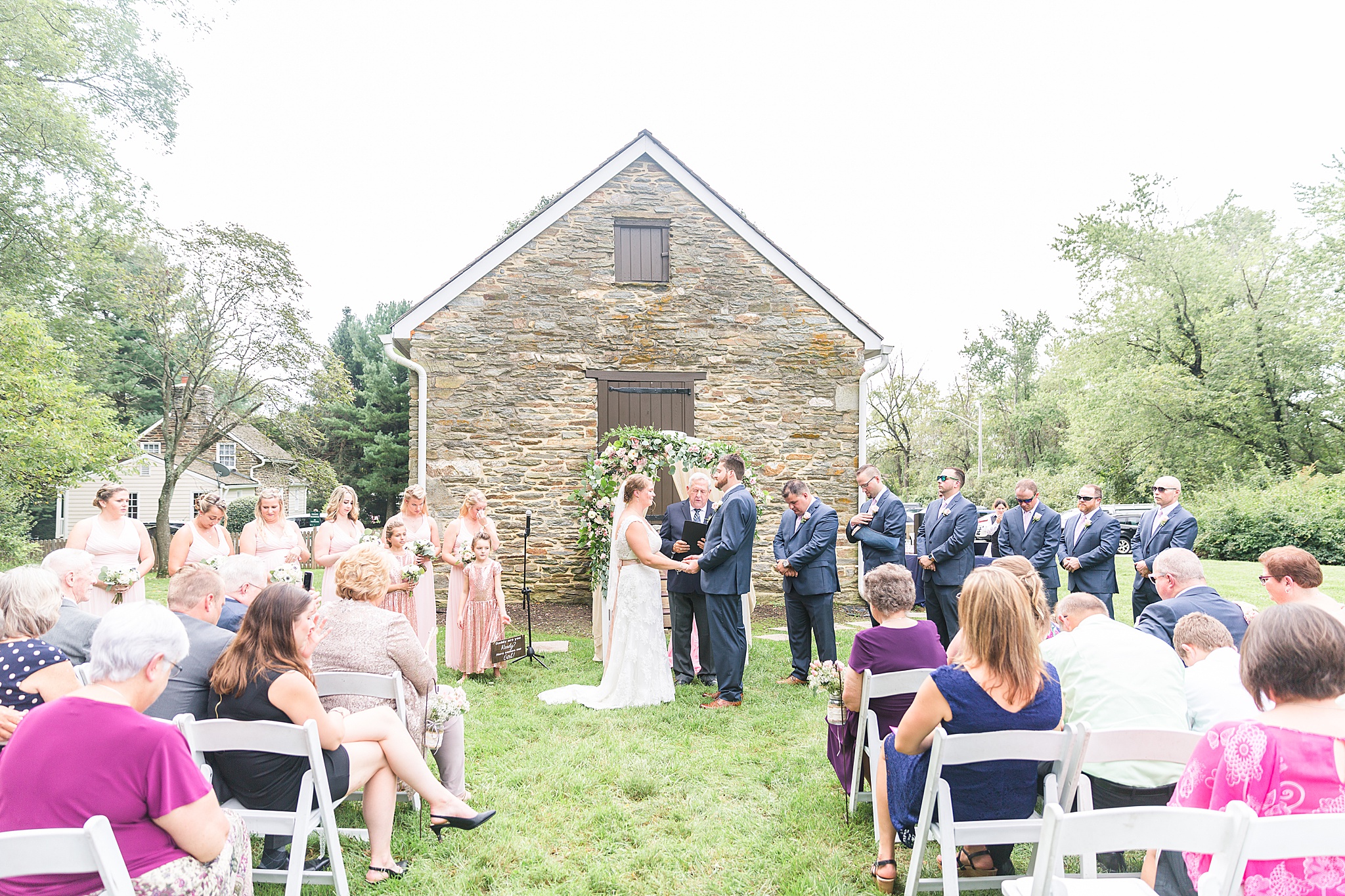 Waverly Mansion wedding ceremony photographed by Maryland wedding photographer Alexandra Mandato Photography