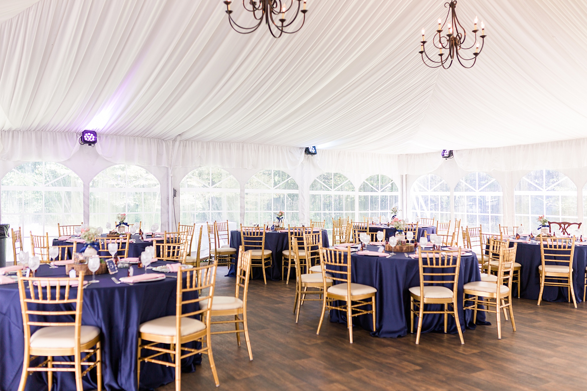 tented reception at Waverly Mansion with Alexandra Mandato Photography