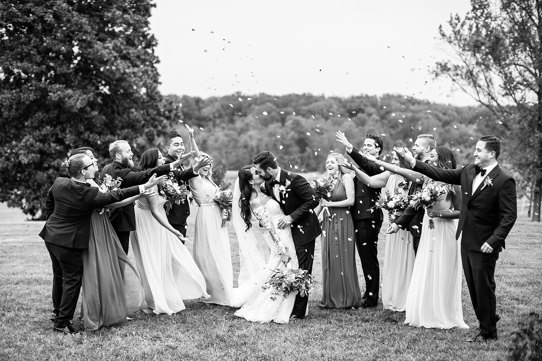 Belmont Manor wedding party with Alexandra Mandato Photography