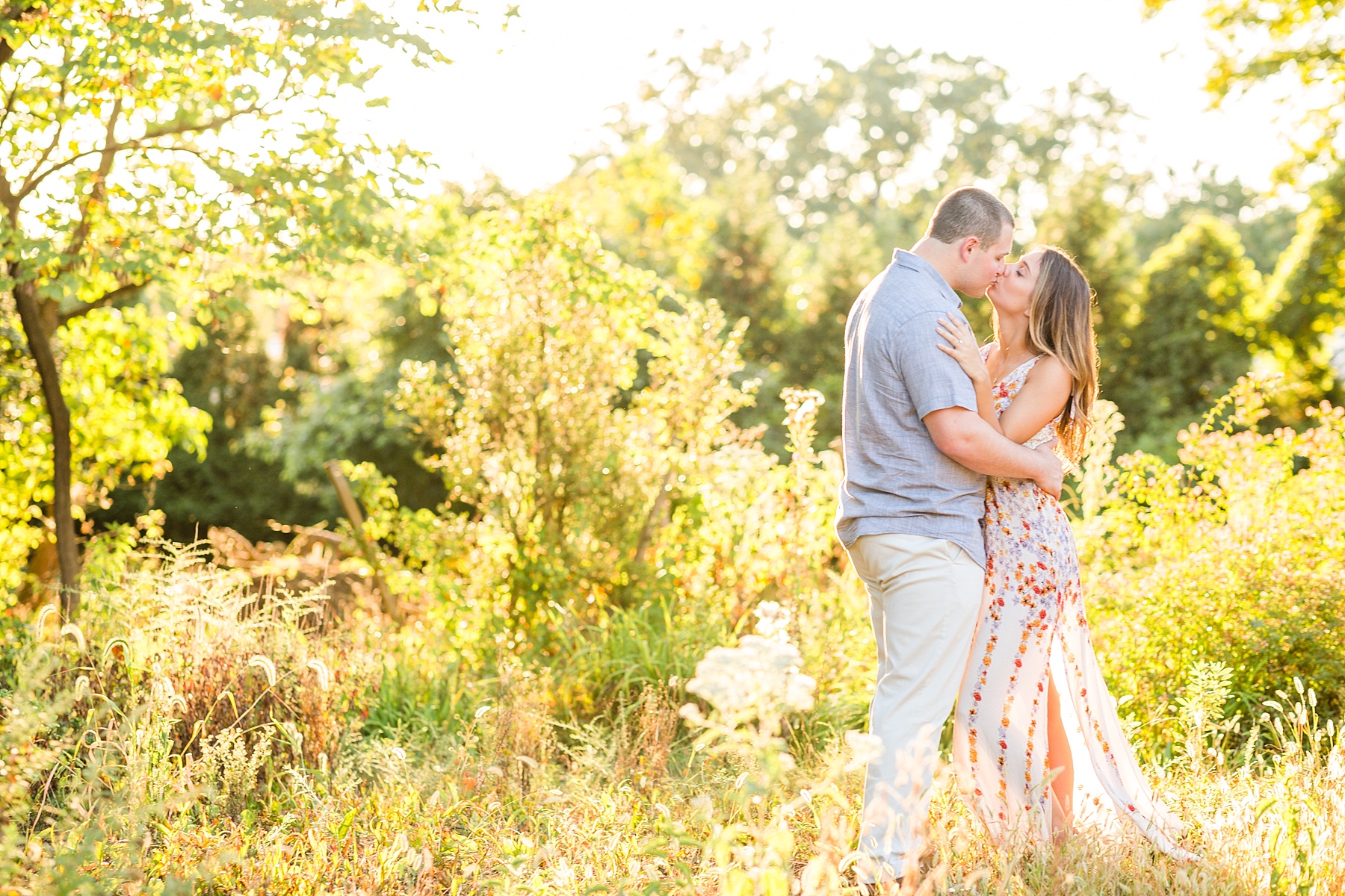 engagement photos in summer with Alexandra Mandato Photography