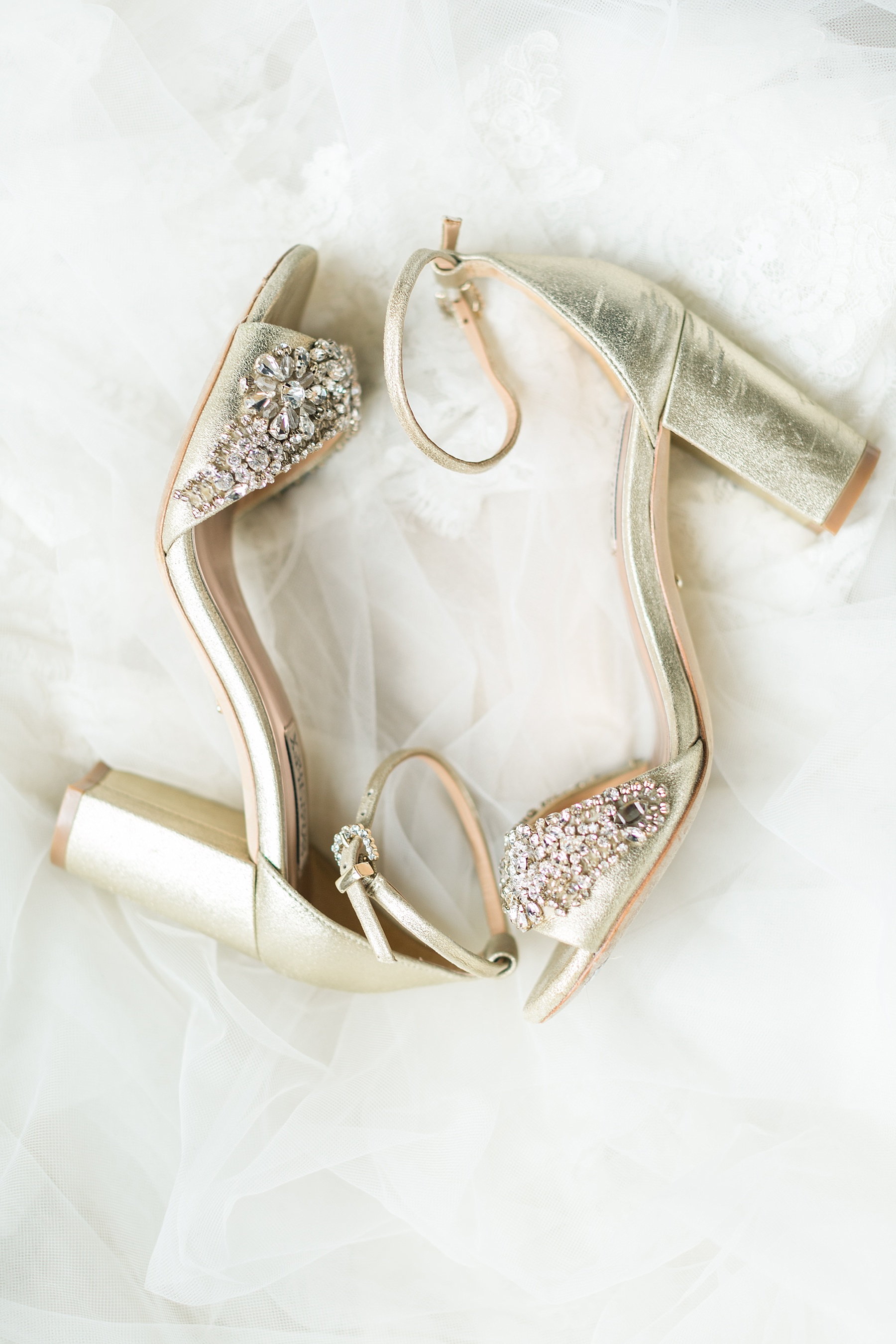  Alexandra Mandato Photography photographs bride's gold shoes