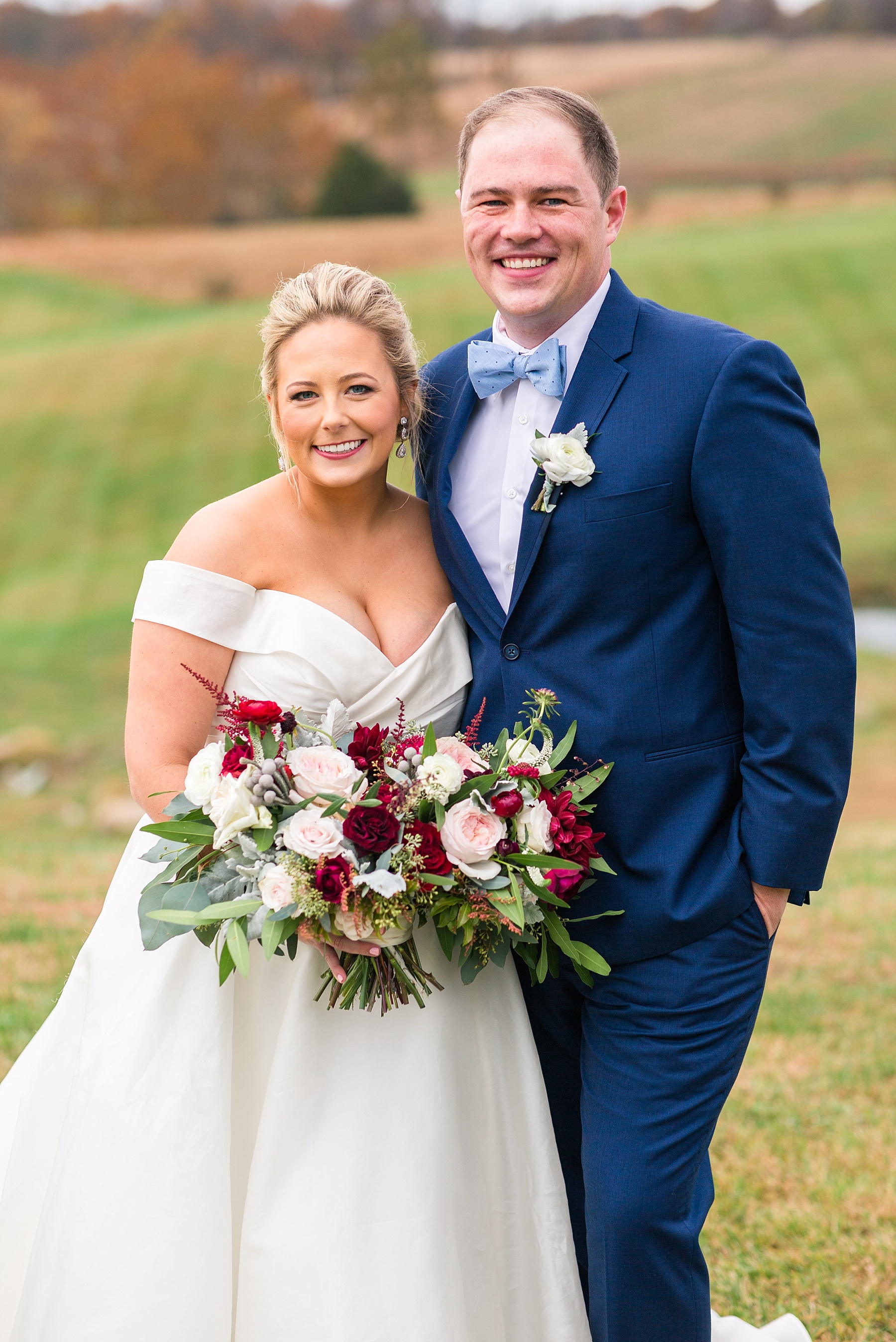 Virginia wedding photographer  Alexandra Mandato Photography captures happy couple on Stone Tower Winery wedding day