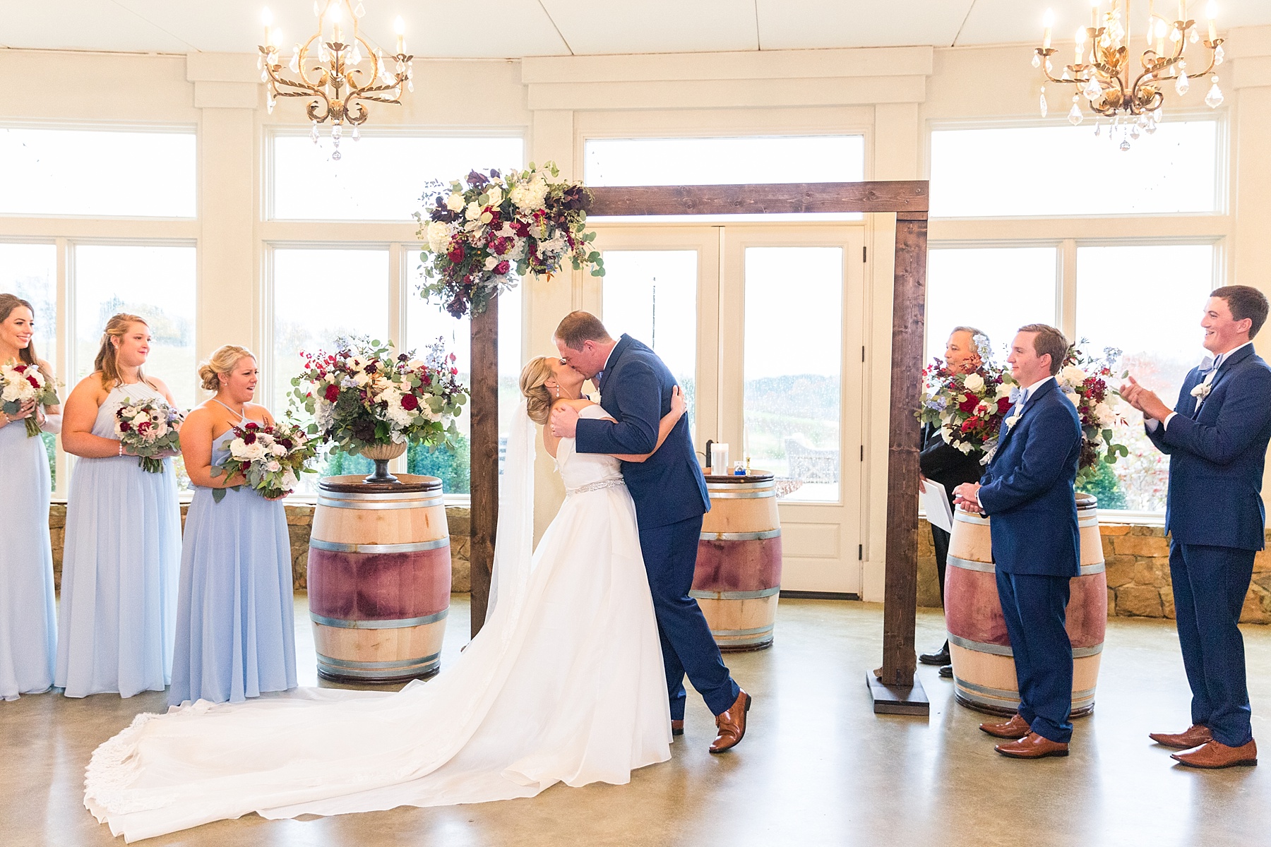 wedding ceremony at Stone Tower Winery photographed by  Alexandra Mandato Photography