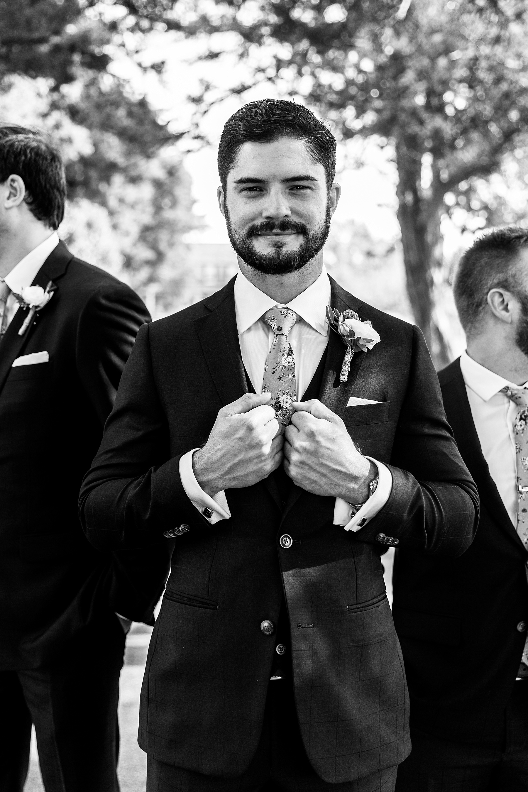 groom photographed by MD wedding photographer Alexandra Mandato Photography