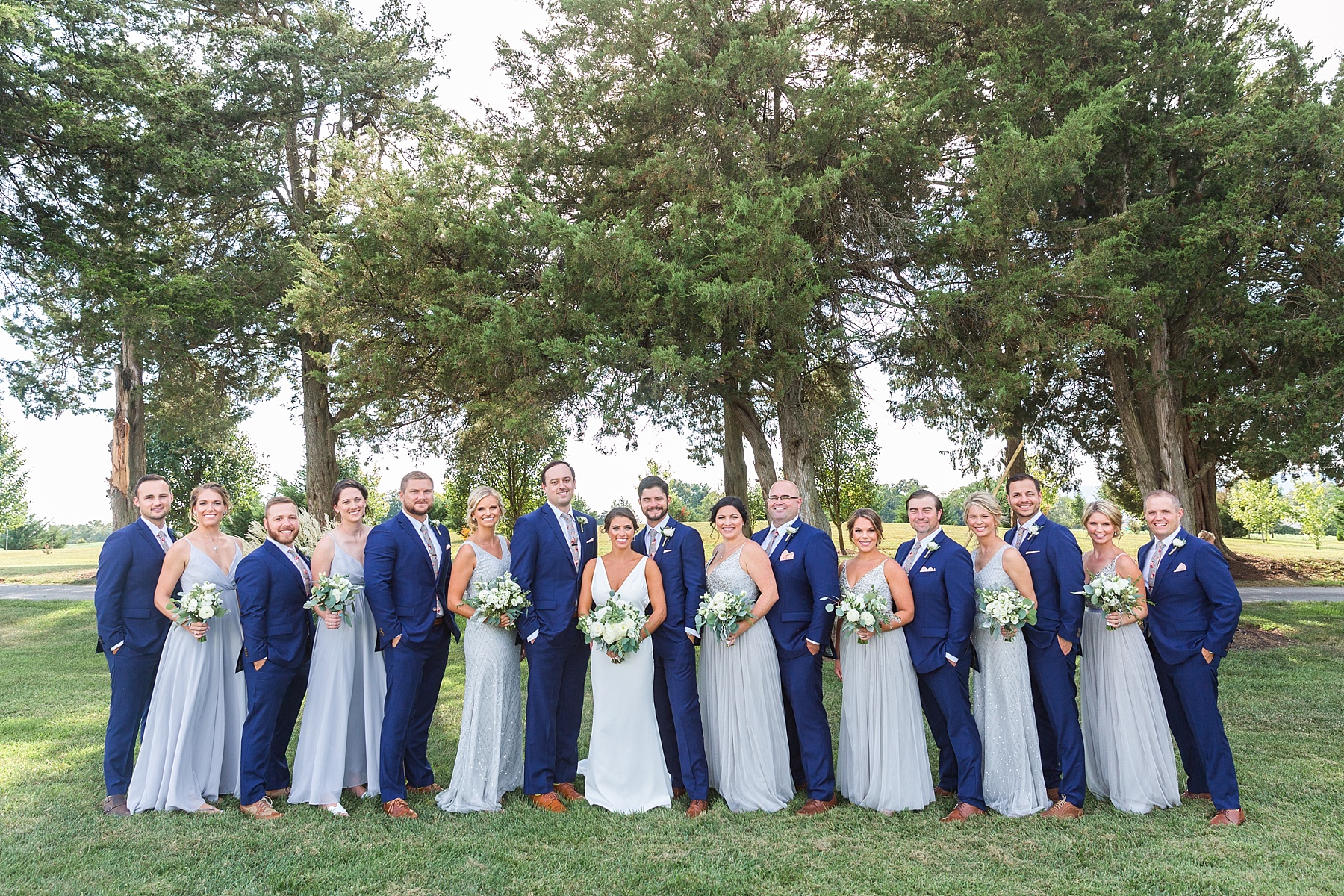 navy and blue wedding party inspiration by Alexandra Mandato Photography