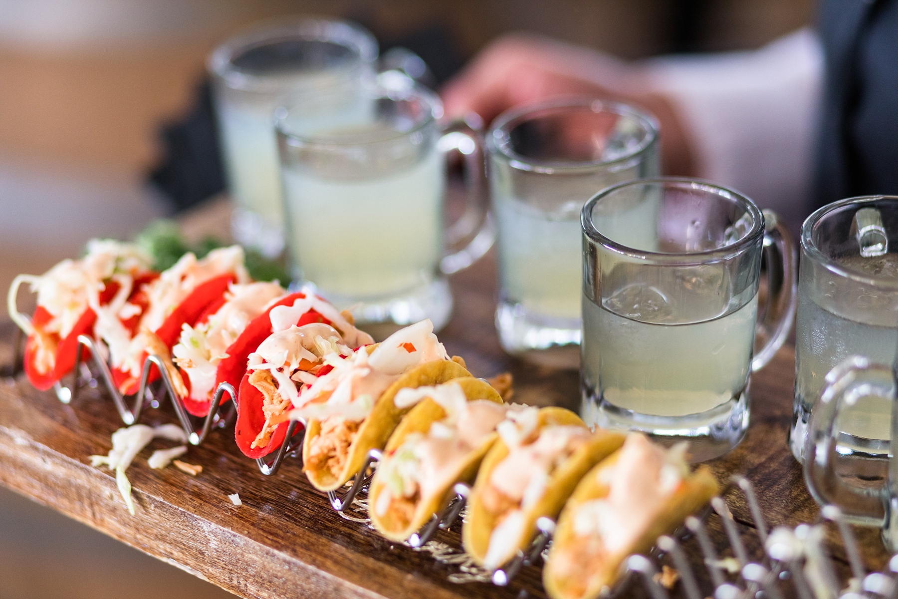 tacos and margs on wedding day with Alexandra Mandato Photography