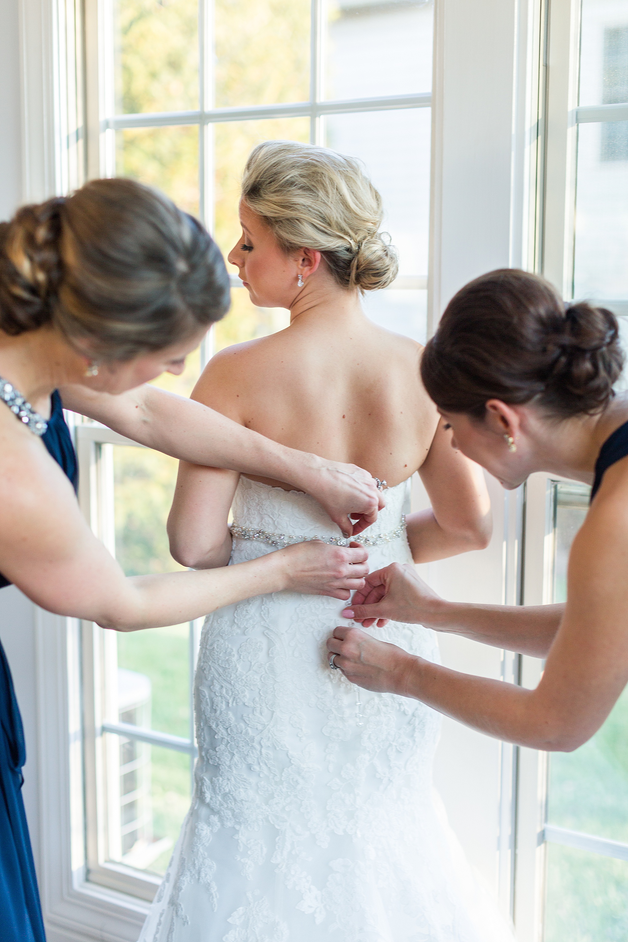 wedding dress preparations photographed by Alexandra Mandato Photography