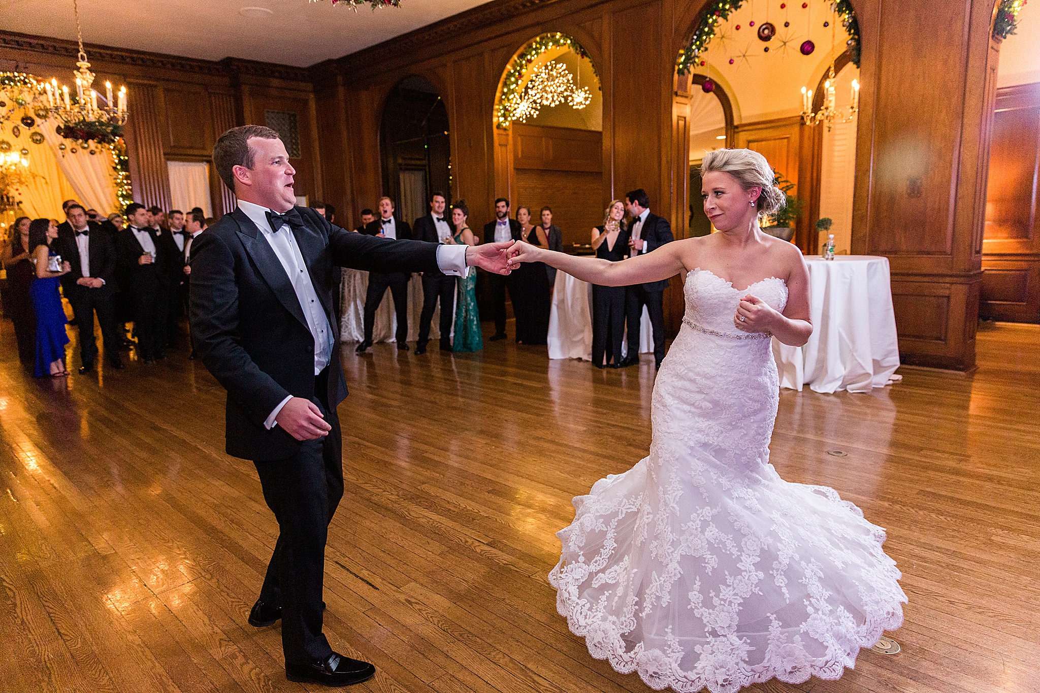 first dance at Baltimore Country Club with Alexandra Mandato Photography