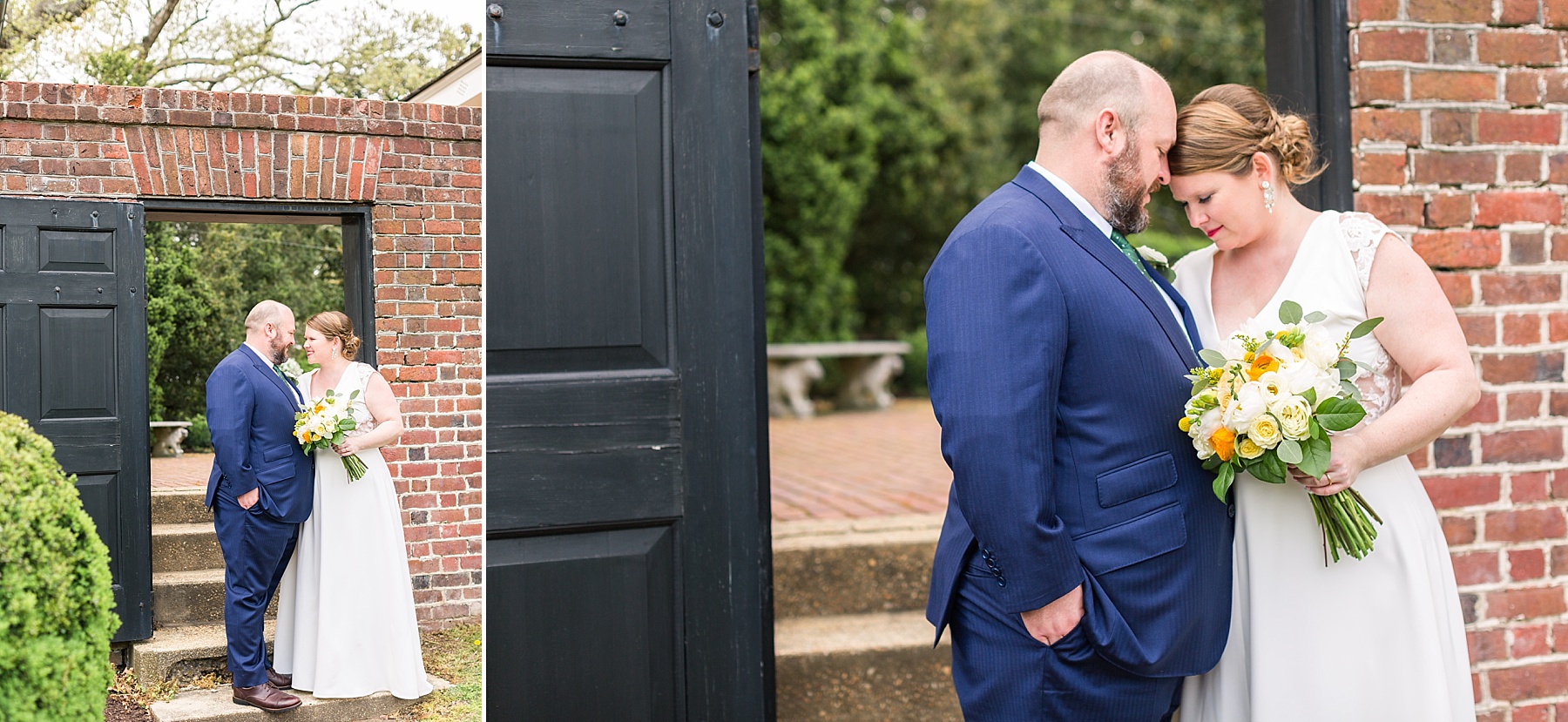 spring wedding portraits at Woodlawn and Pope Leighy House with Alexandra Mandato Photography