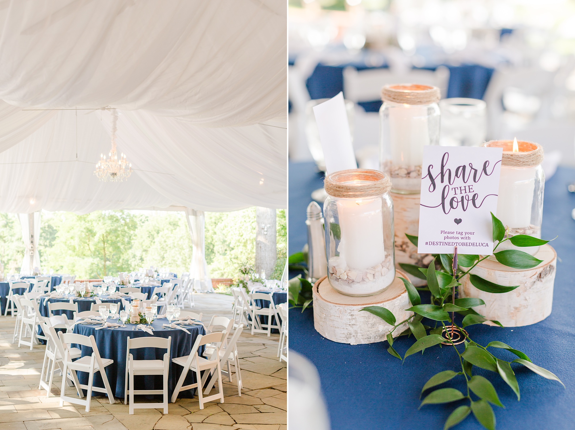 Drumore Estate wedding reception with wooden details