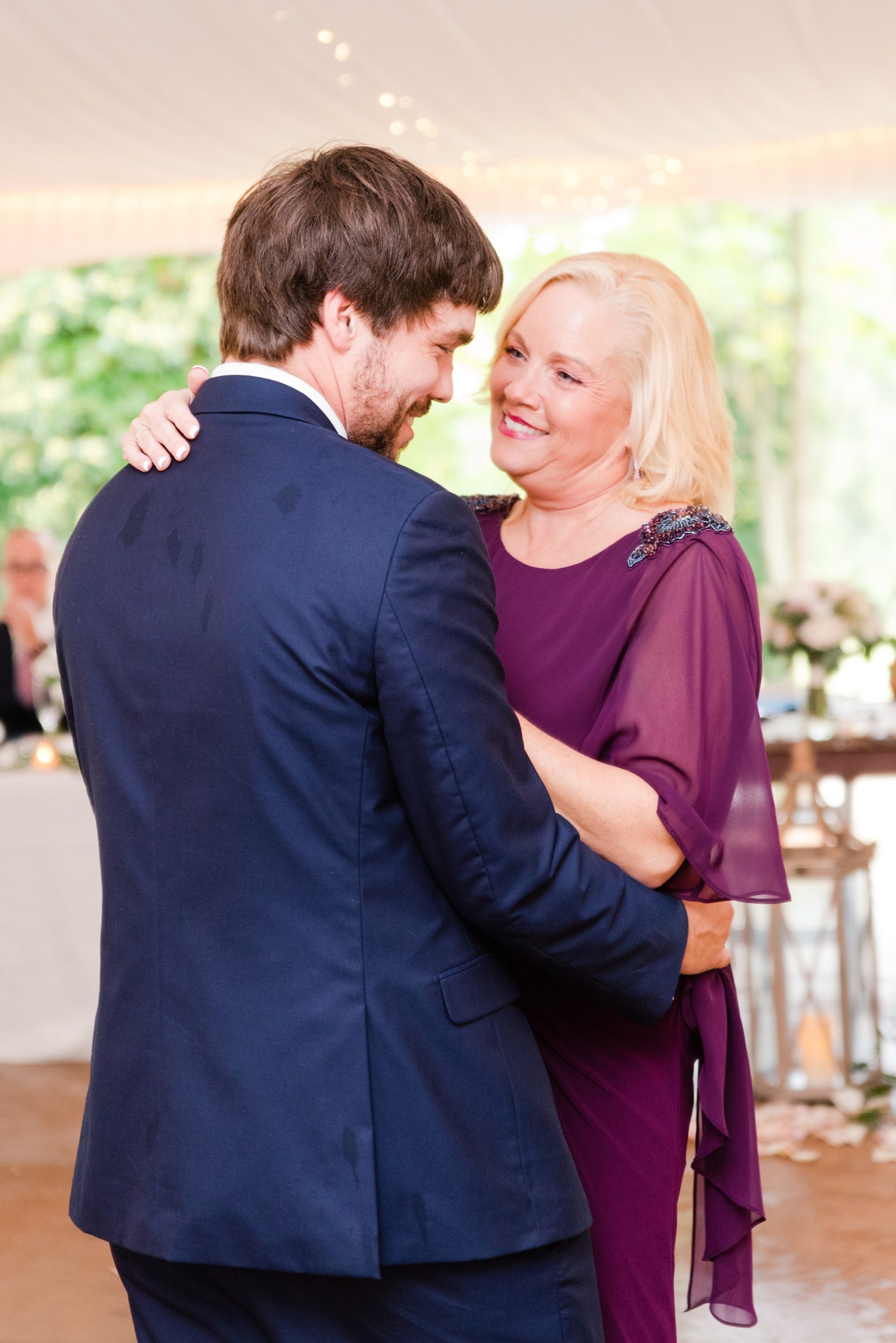 mother-son dance at PA wedding reception 