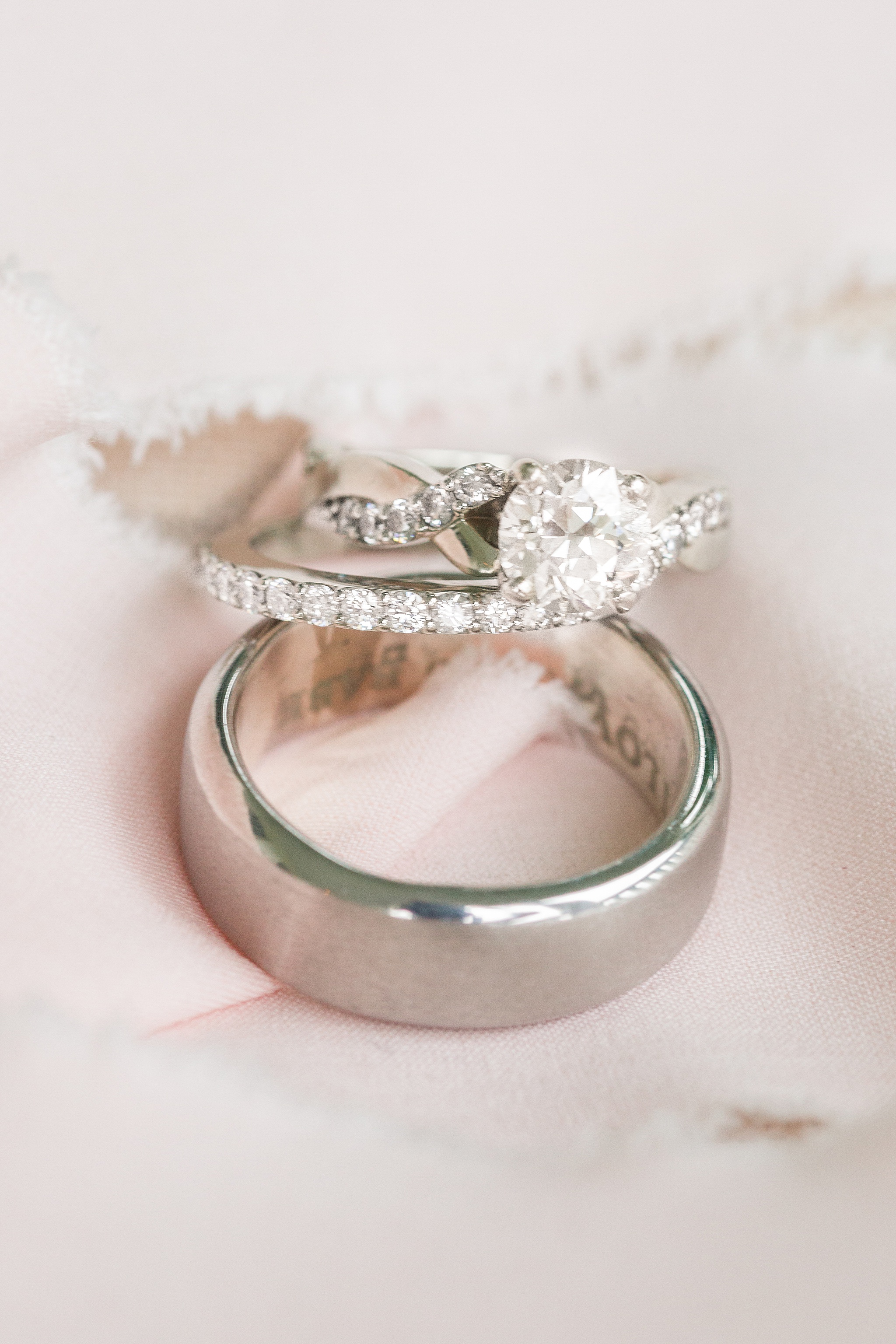 wedding rings photographed by Alexandra Mandato Photography