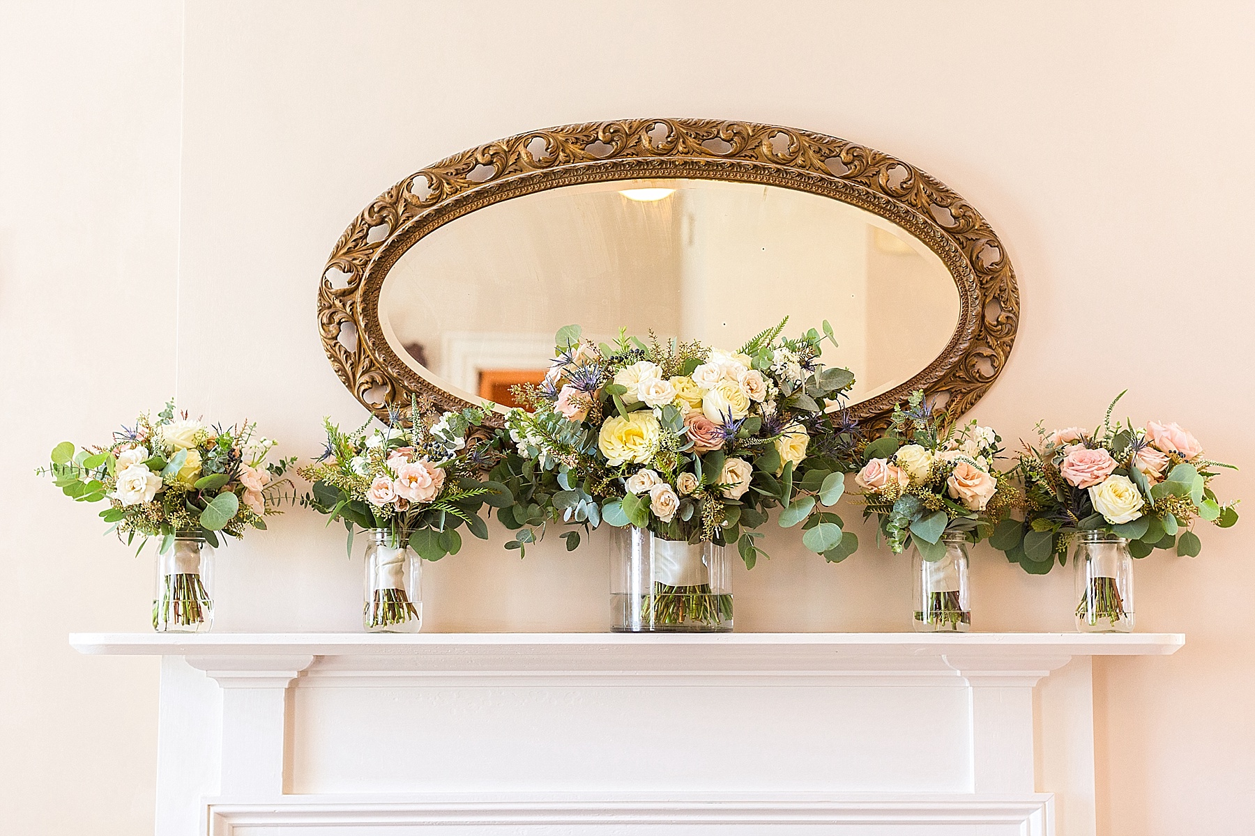 wedding bouquets by Moss + Vine Event design photographed by Alexandra Mandato Photography