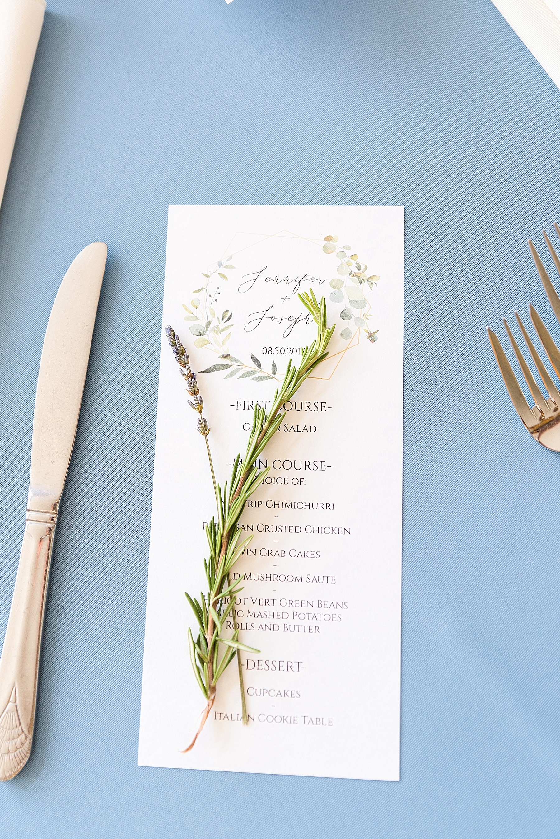 place setting details photographed by Alexandra Mandato Photography