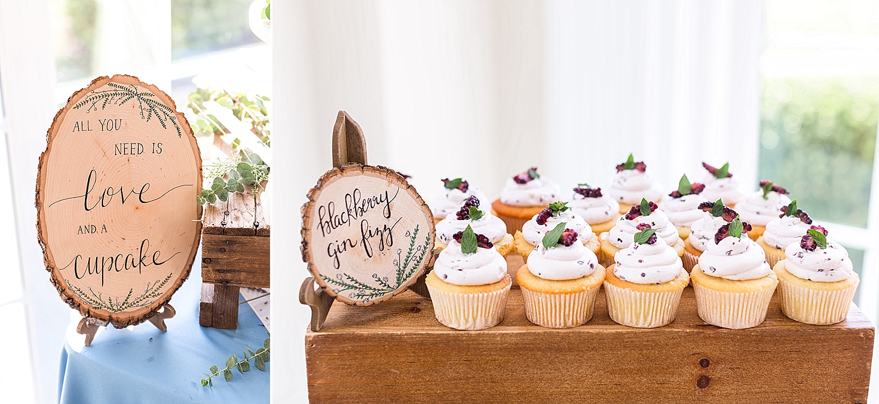 cocktail inspired wedding cupcakes photographed by Alexandra Mandato Photography