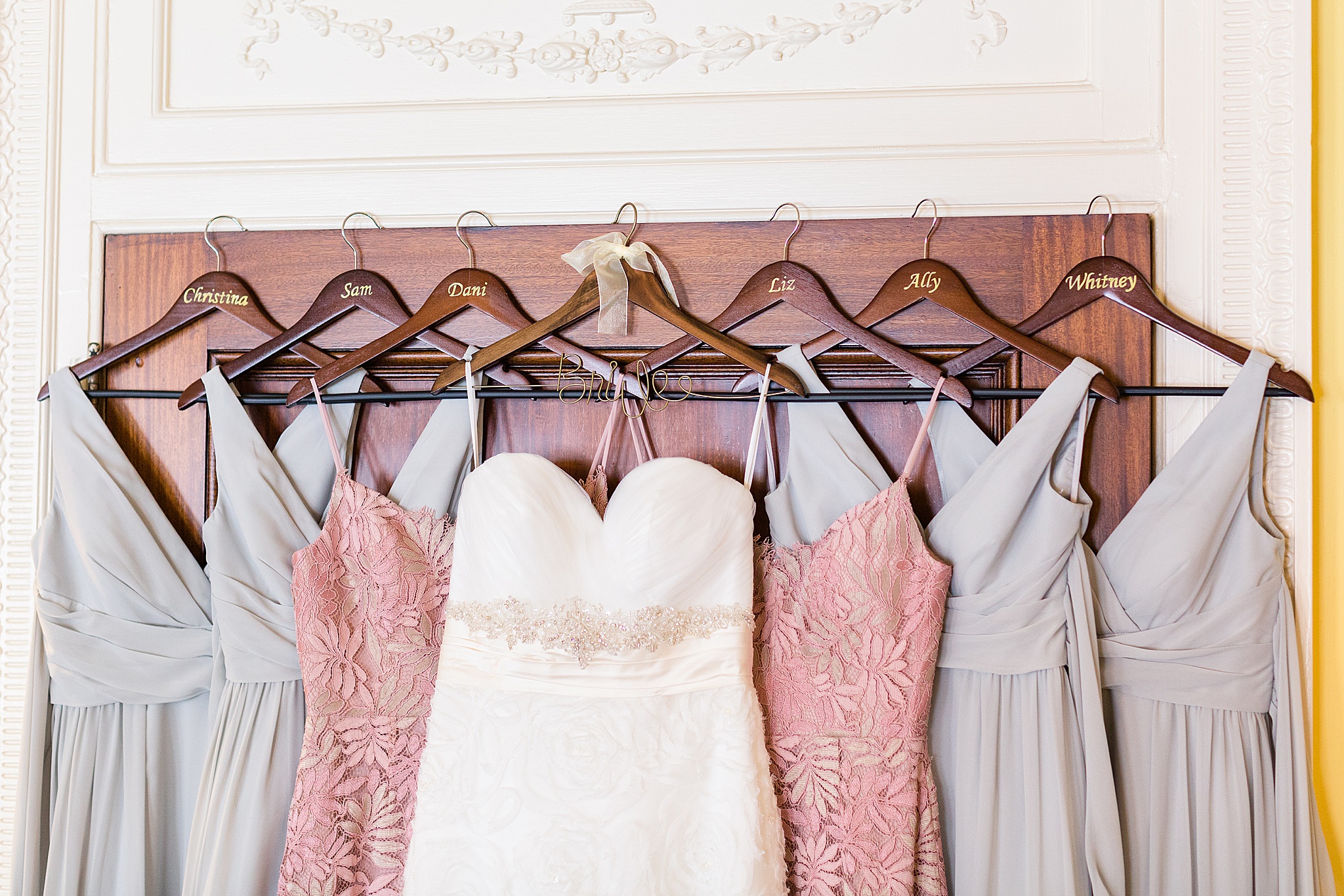 wedding dresses for MD wedding photographed by Alexandra Mandato Photography