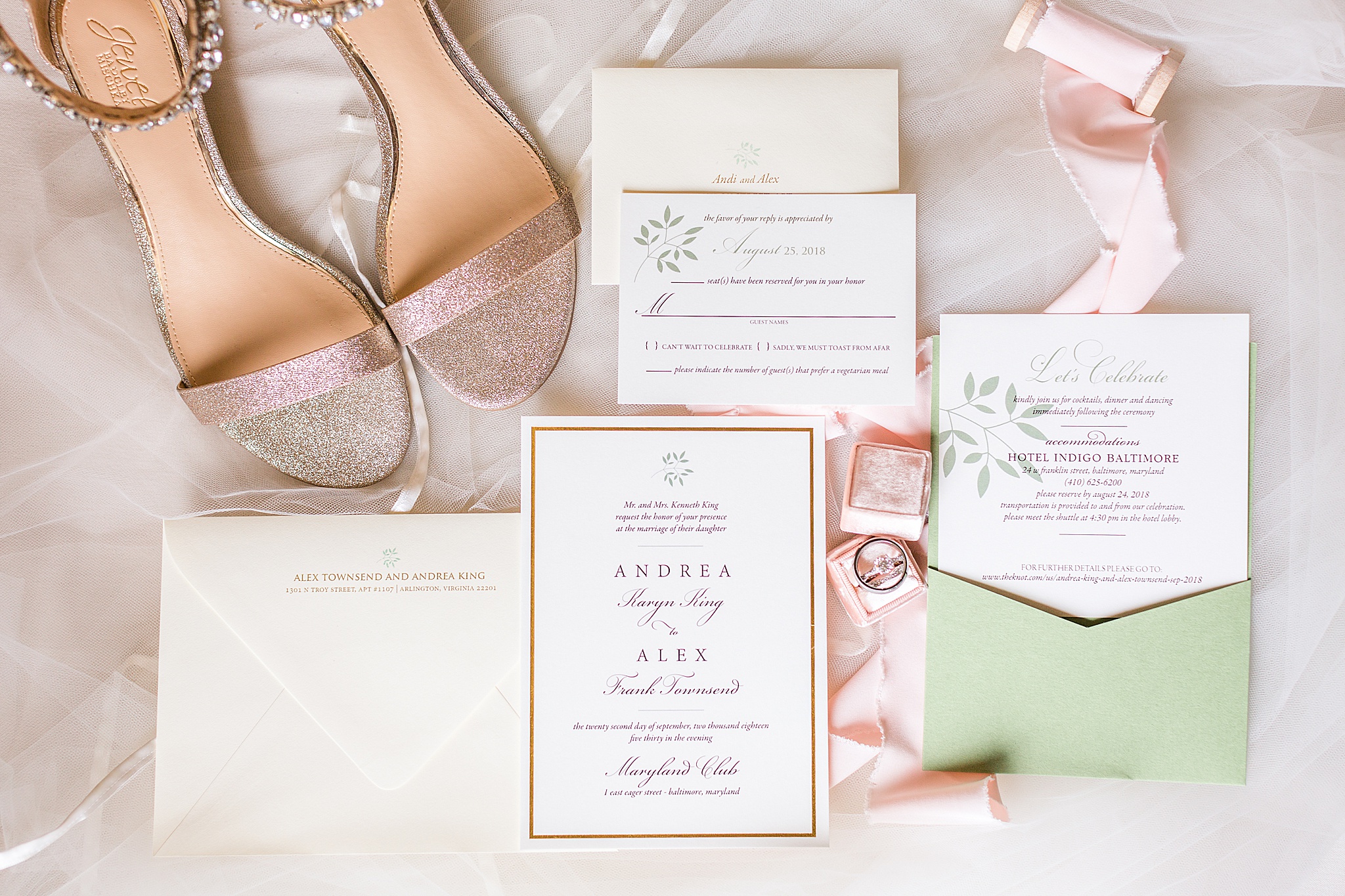 wedding invitations by Cincinnati by Design photographed by Alexandra Mandato Photography