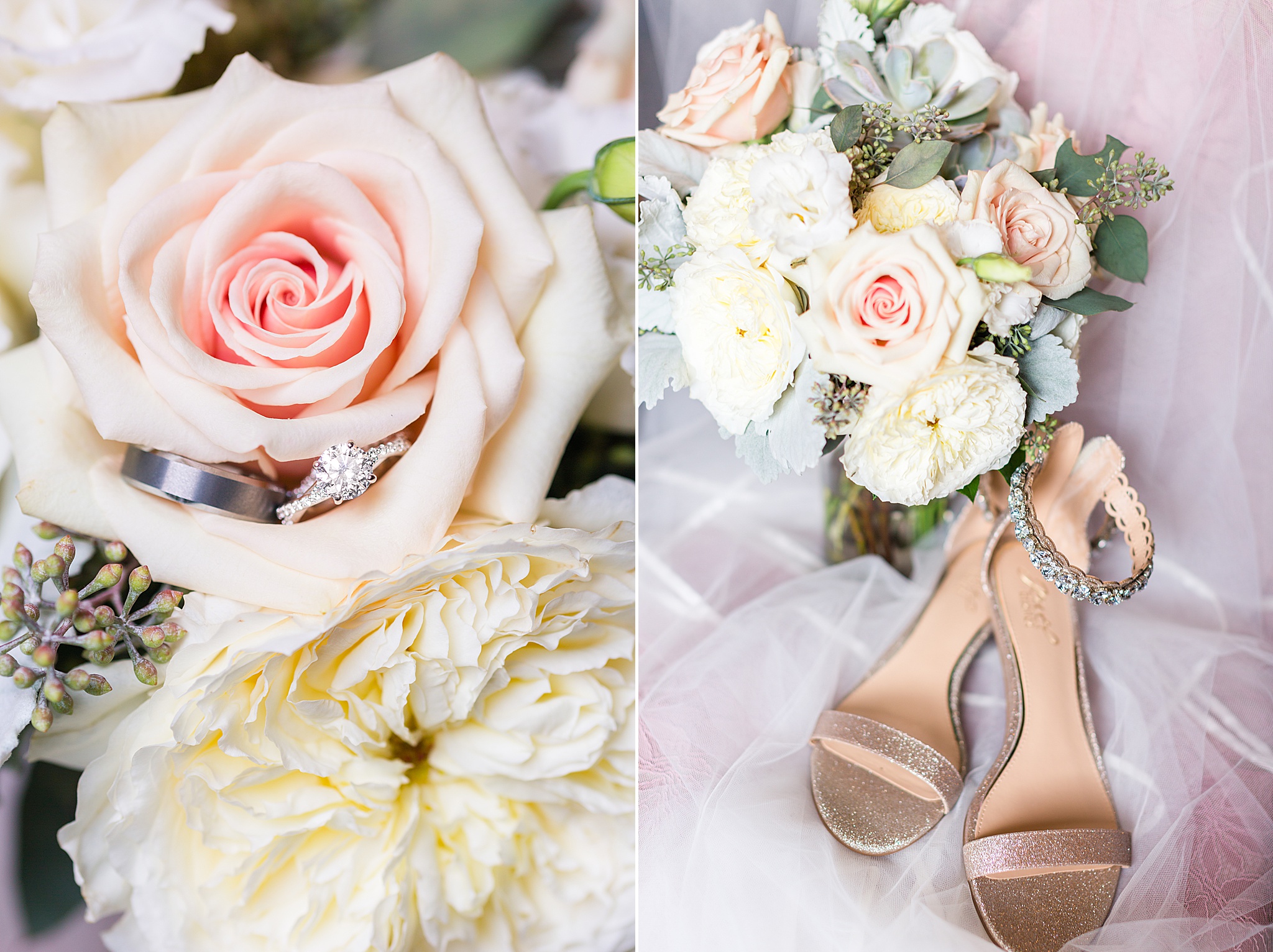 bridal details for Baltimore wedding photographed by Alexandra Mandato Photography