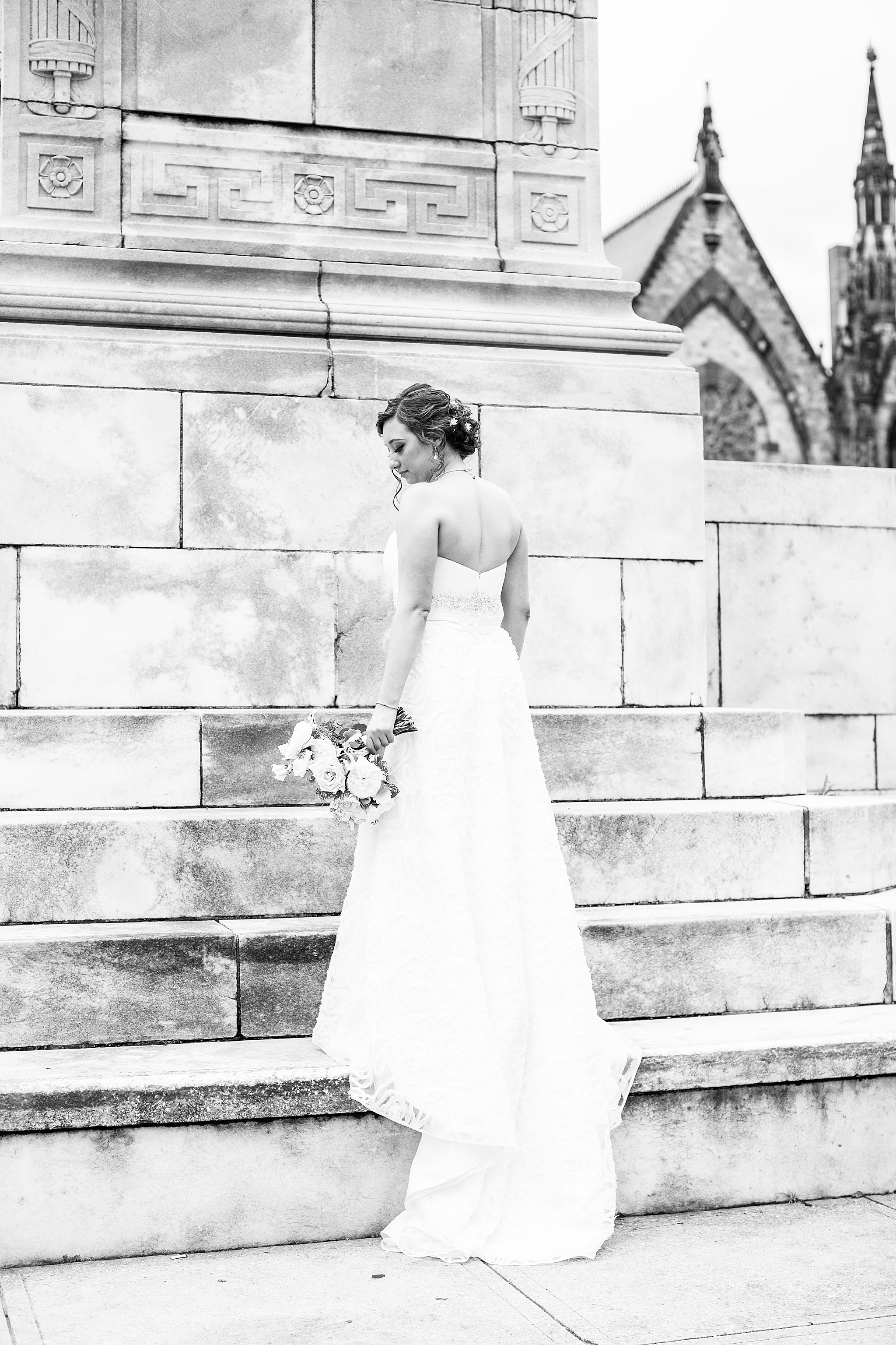 bridal portrait by Maryland wedding photographer Alexandra Mandato Photography