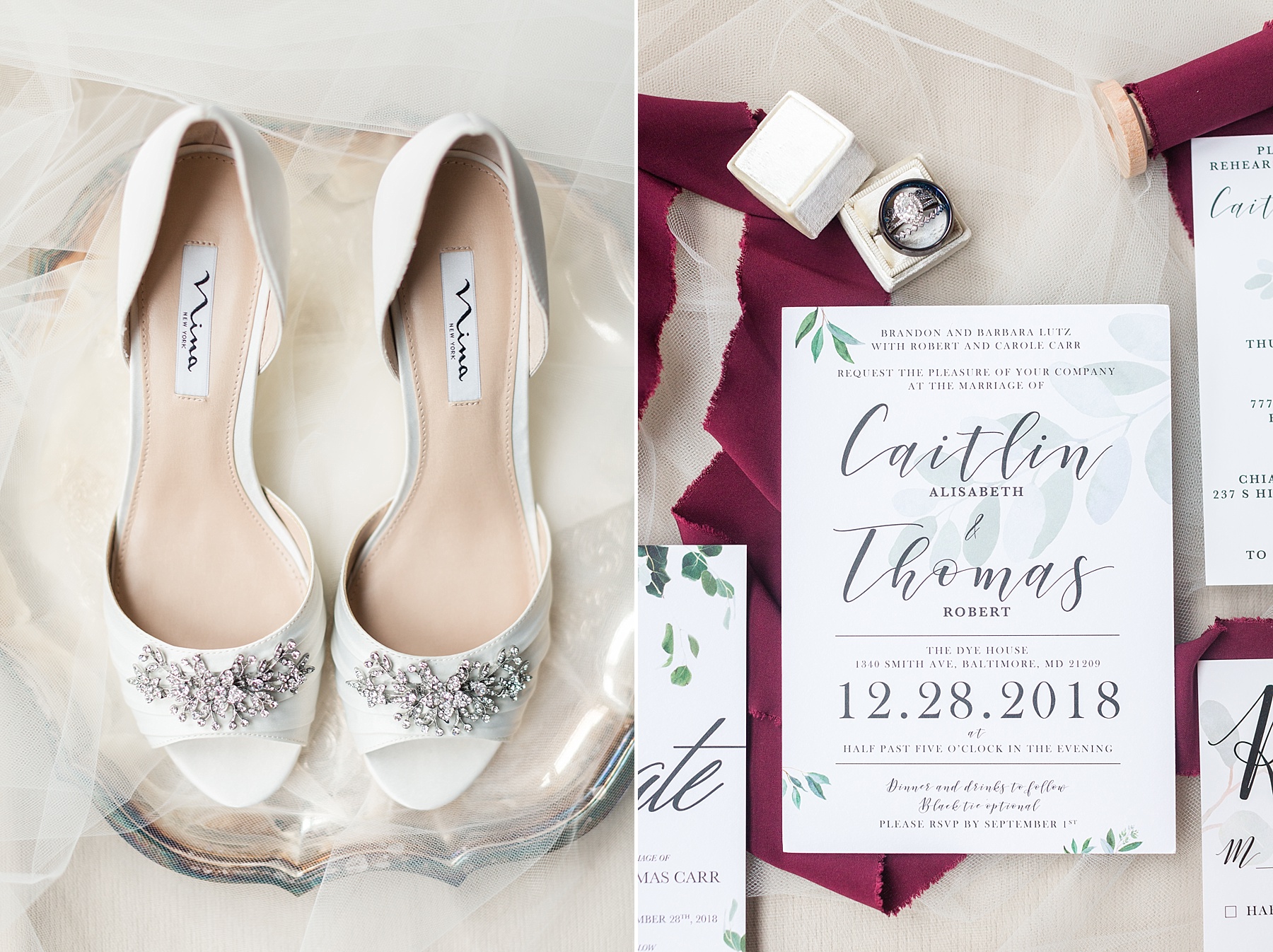 details for winter wedding photographed by Alexandra Mandato Photography