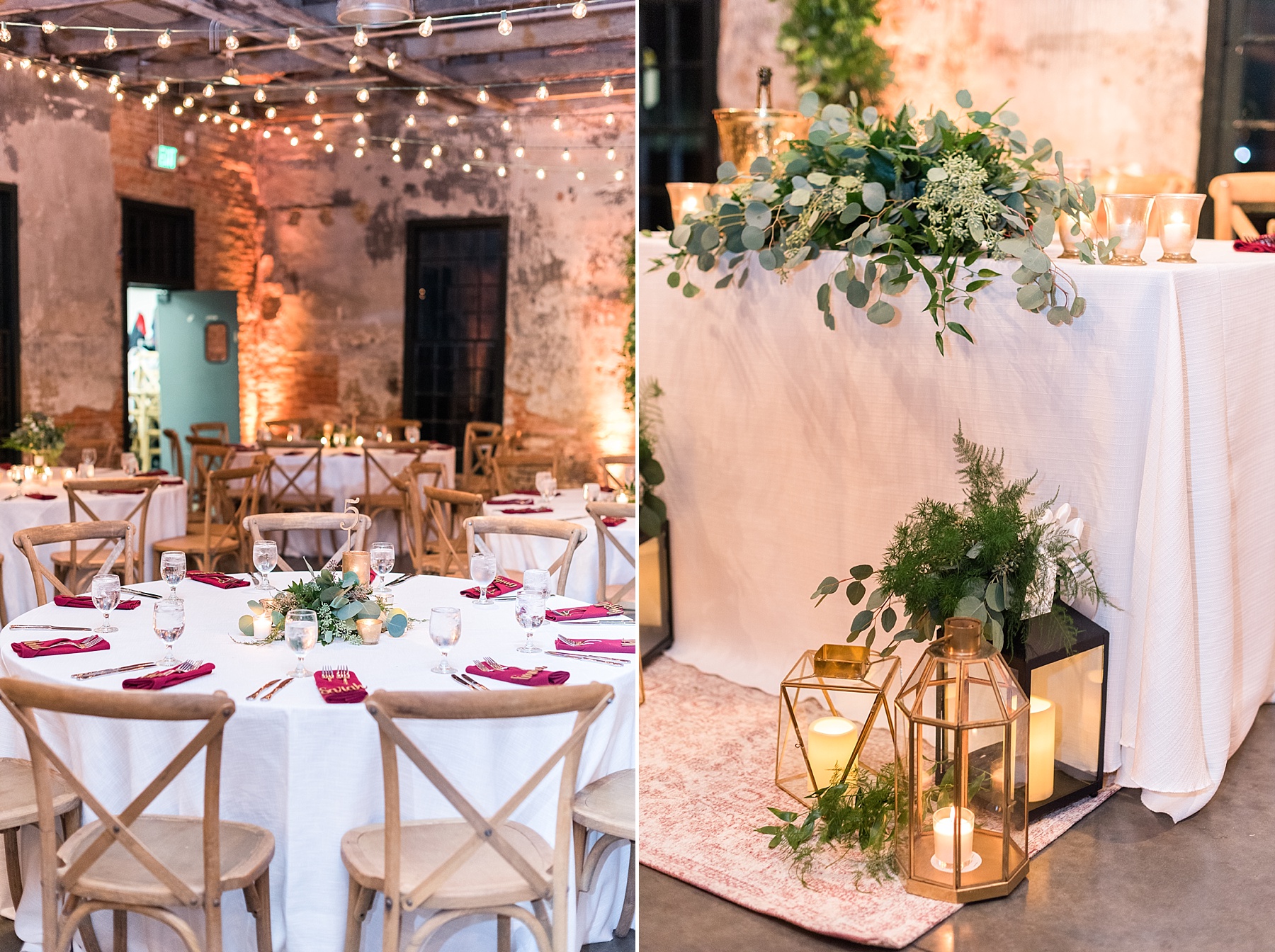 gold and burgundy wedding details photographed by Alexandra Mandato Photography