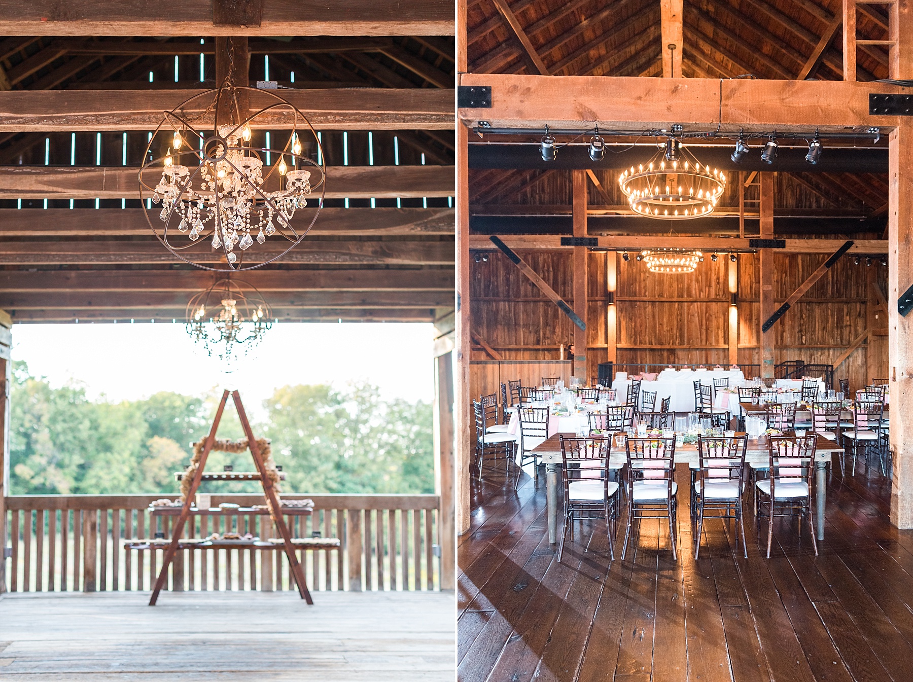 wedding reception details photographed by Farm at Eagles Ridge Wedding photographed by PA wedding photographer Alexandra Mandato Photography