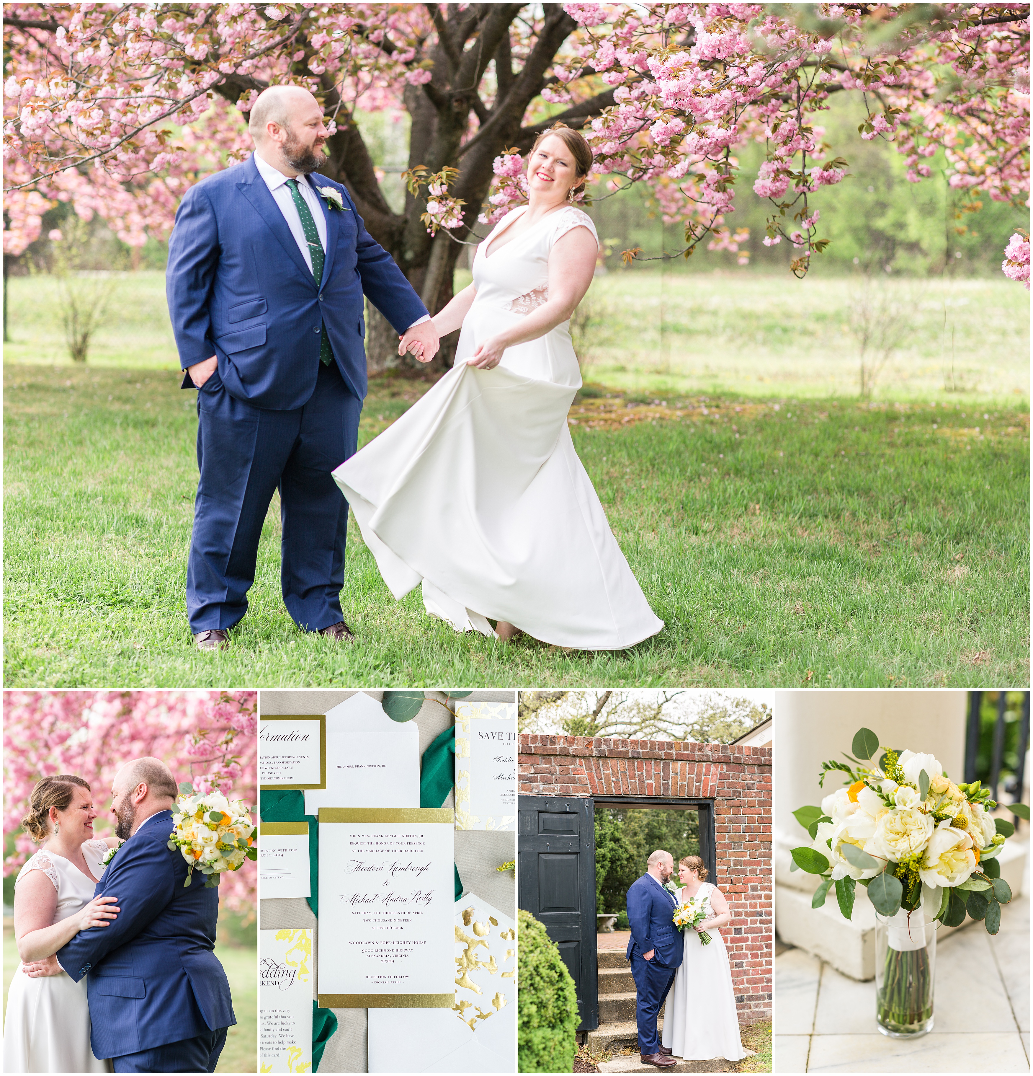 Woodlawn + Pope Leighy House wedding day photographed by VA wedding photographer Alexandra Mandato Photography