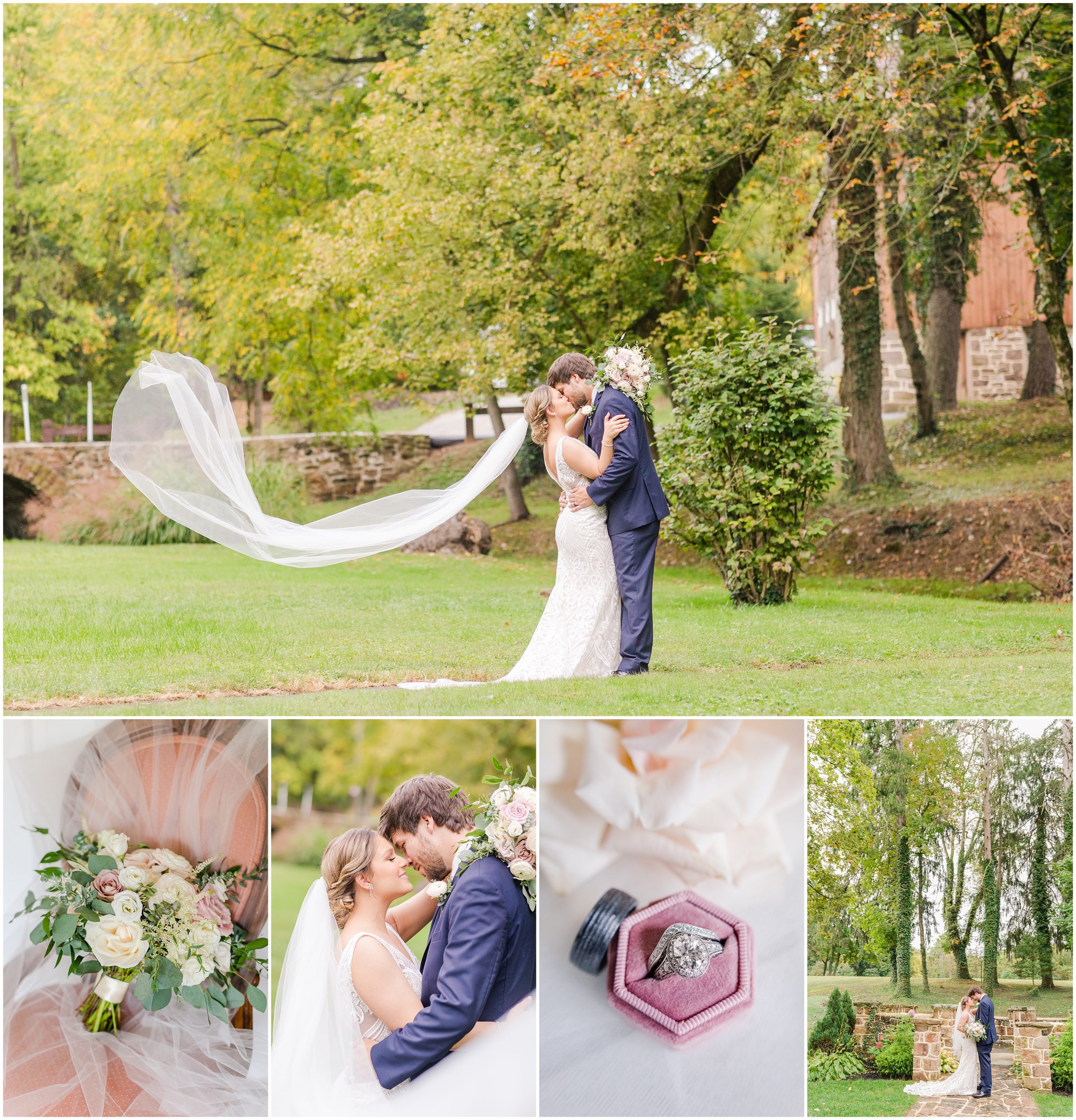 Romantic Historic Shady Lane Wedding in Manchester PA photographed by Alexandra Mandato Photography 