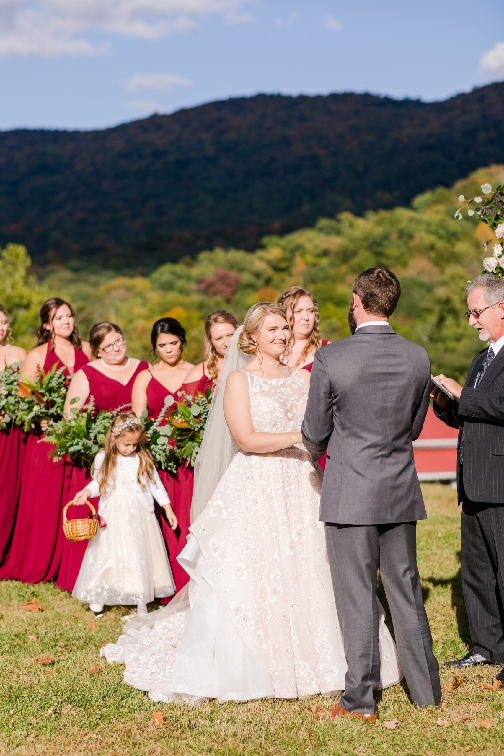 outdoor ceremony at Iron Works House